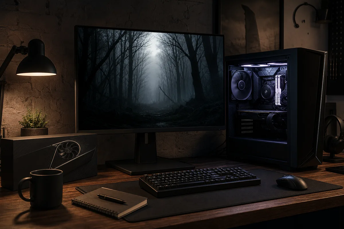 Editorial PC setup visual for Scary Game 2 system requirements
